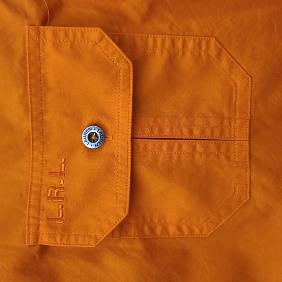 Lauren Ralph Lauren Men's Shirt Embroidered Logo Button Down Size L - Picture 3 of 10